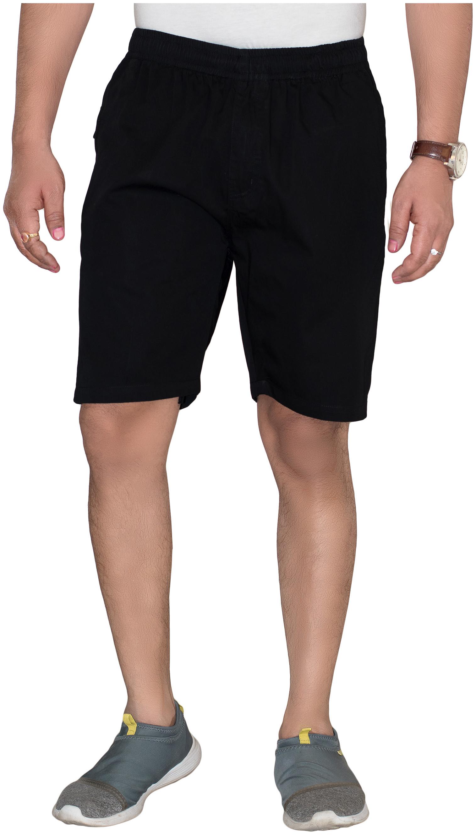 

Sapper Men Black Regular Fit Regular Shorts