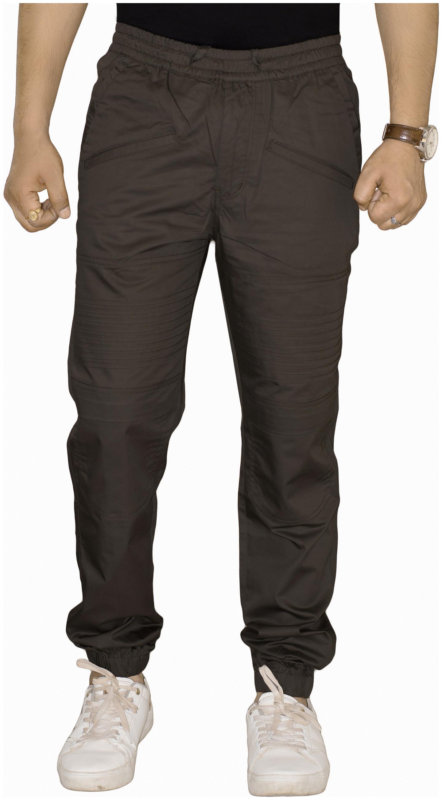 

Sapper Men Grey Solid Slim fit Joggers
