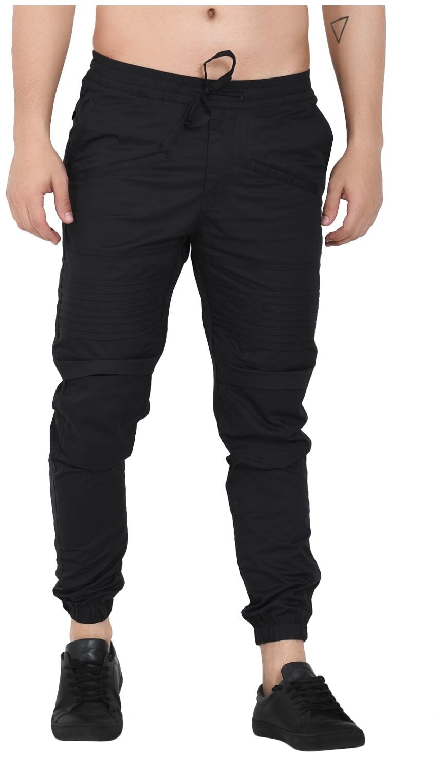 

Sapper Men Black Solid Slim fit Joggers