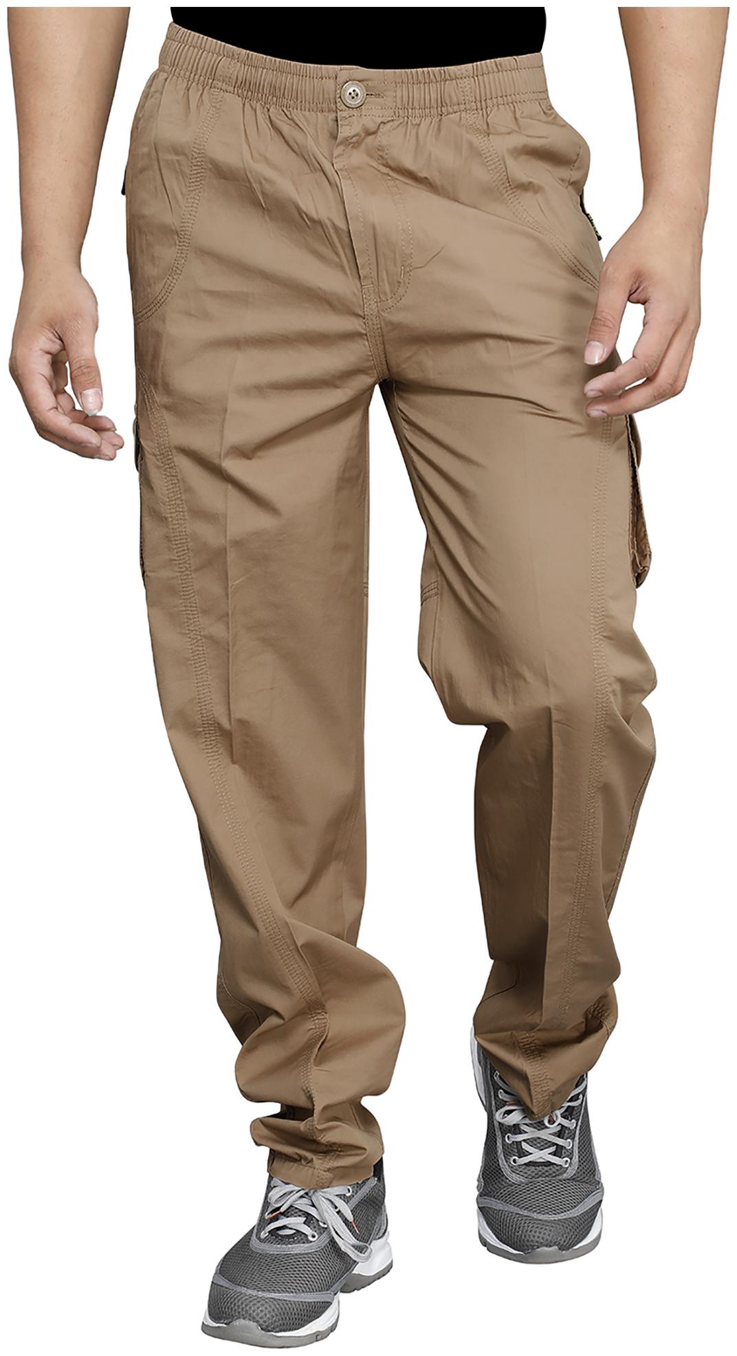 

Sapper Men Brown Solid Regular fit Wrinkle free Cargos