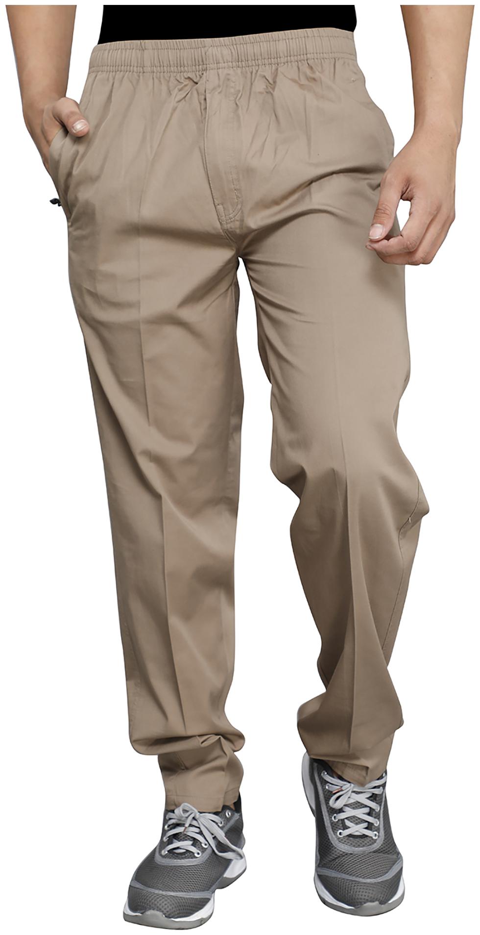 

Sapper Men Brown Solid Regular fit Wrinkle free Regular trousers