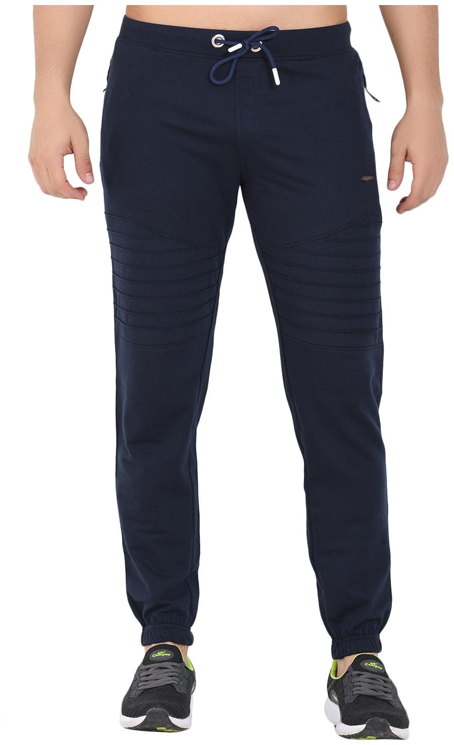 

Sapper Men Navy blue Solid Slim fit Track pants