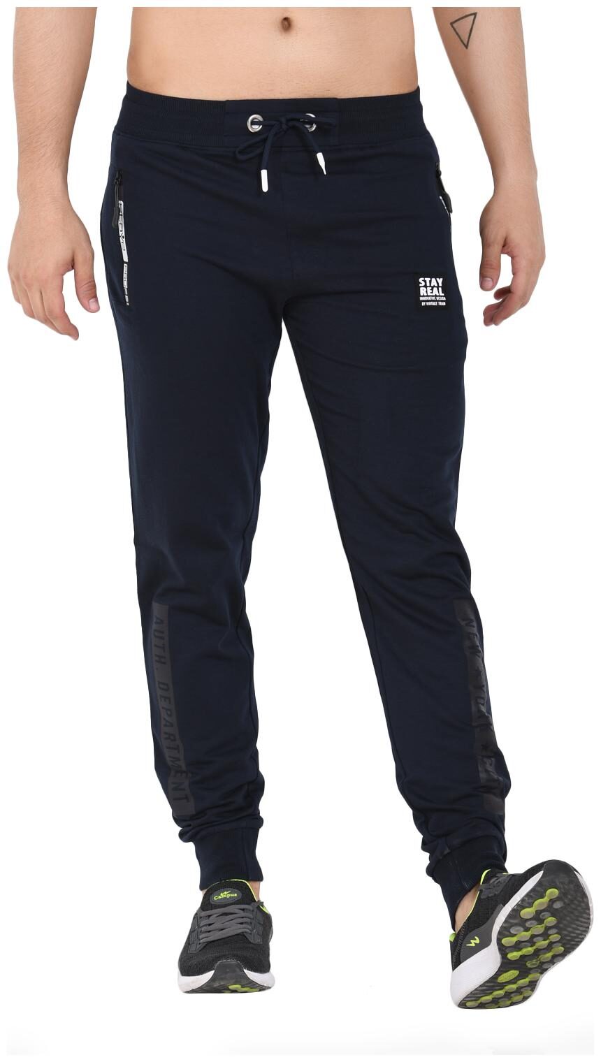 

Sapper Men Navy blue Solid Slim fit Joggers