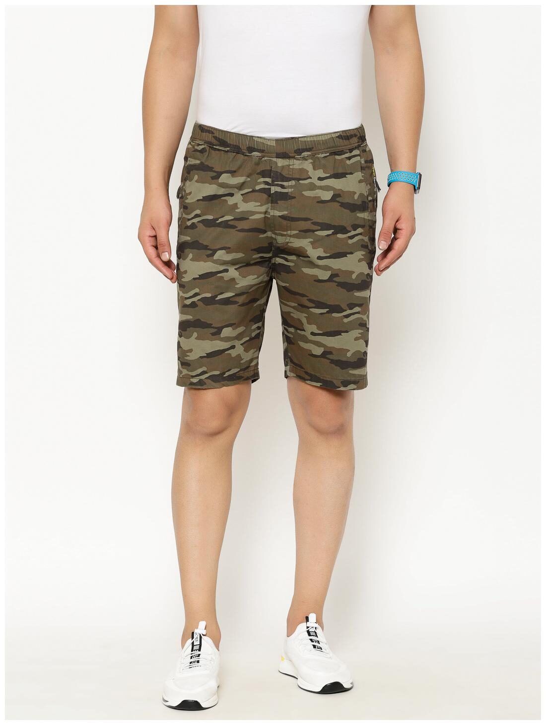 

Sapper Men Green Regular Fit Cargo Shorts