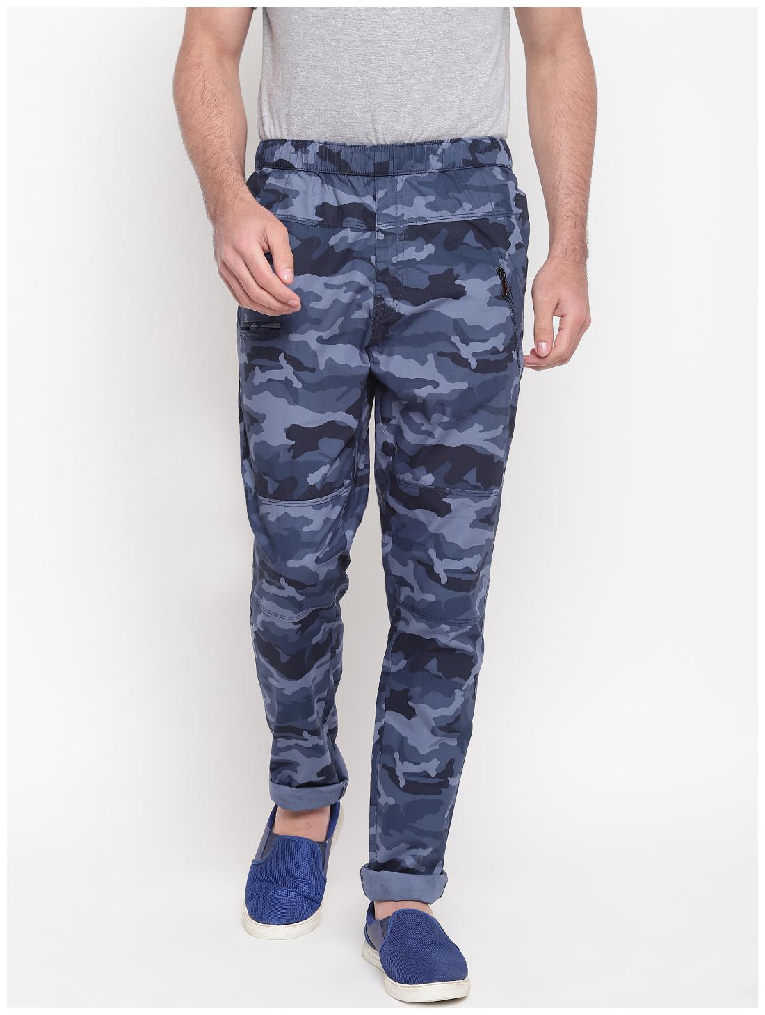 

Sapper Men Blue Solid Regular fit Track pants