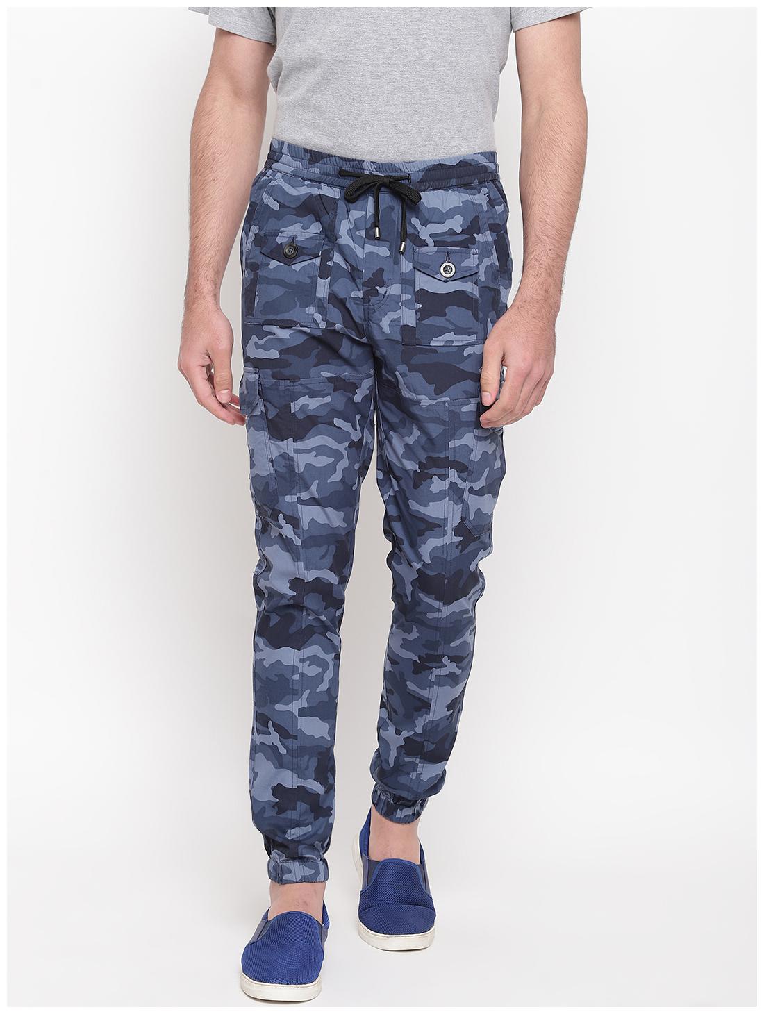 

Sapper Men Blue Solid Slim fit Joggers