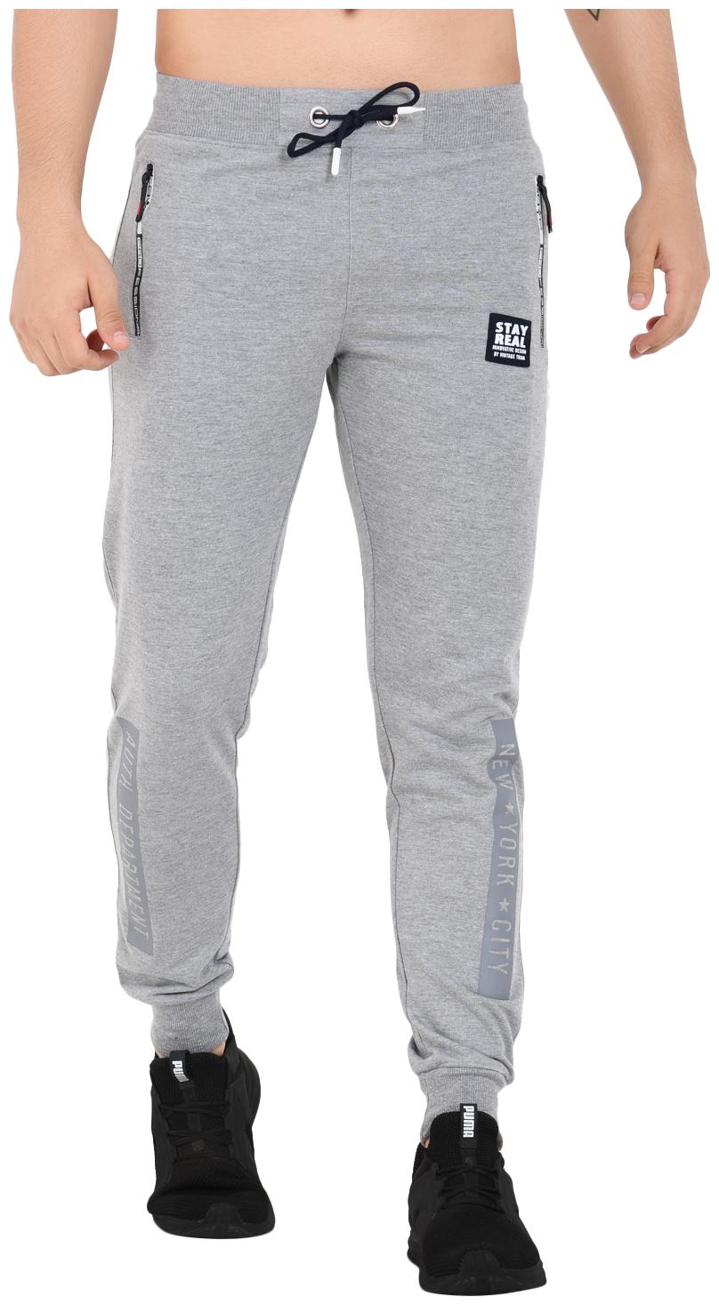 

Sapper Men Cotton Lycra Slim Fit Track Pants Grey color
