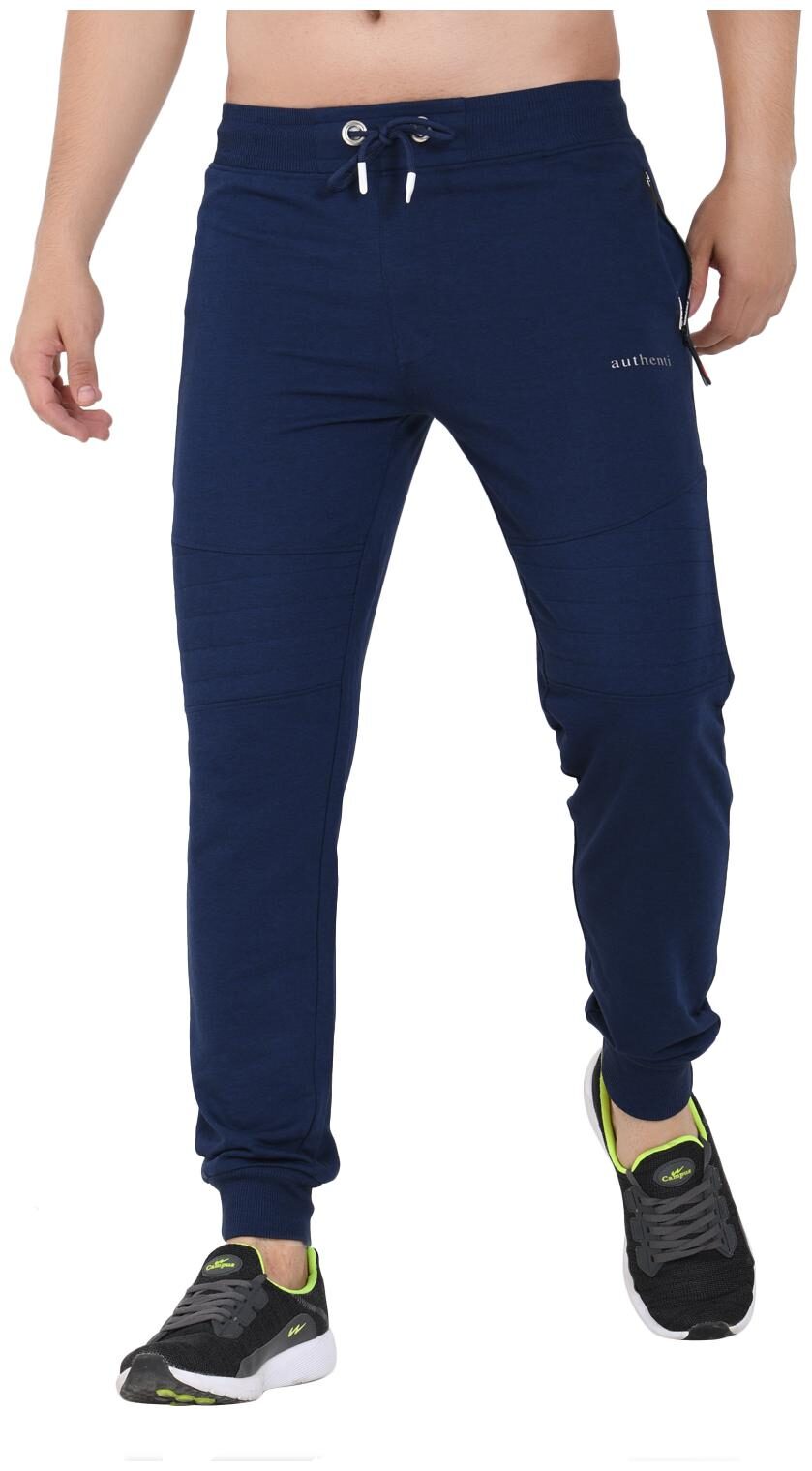 

Sapper Men Cotton Lycra Slim Fit Track Pants Blue color
