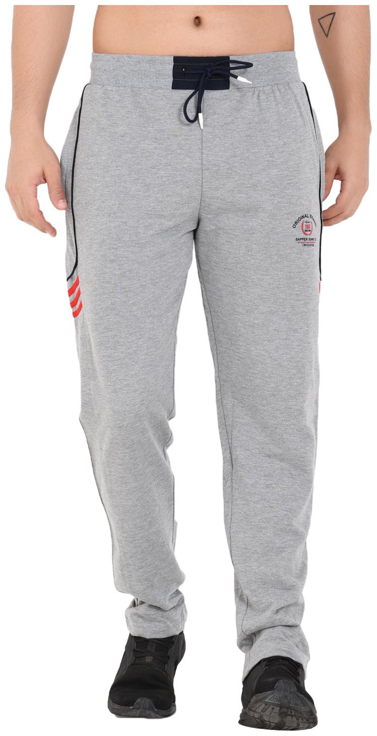 

Sapper Men Cotton Lycra Slim Fit Track Pants Grey color