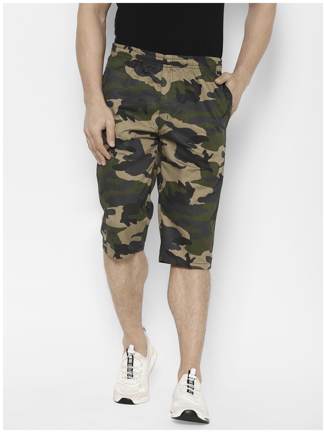 

Sapper Men Green Slim Fit Regular Shorts