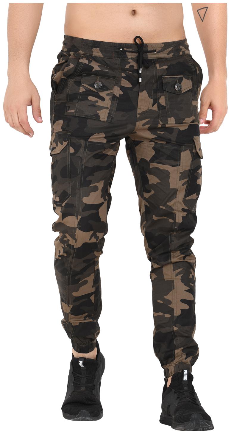 

Sapper Men Beige Camouflage Slim fit Cargos