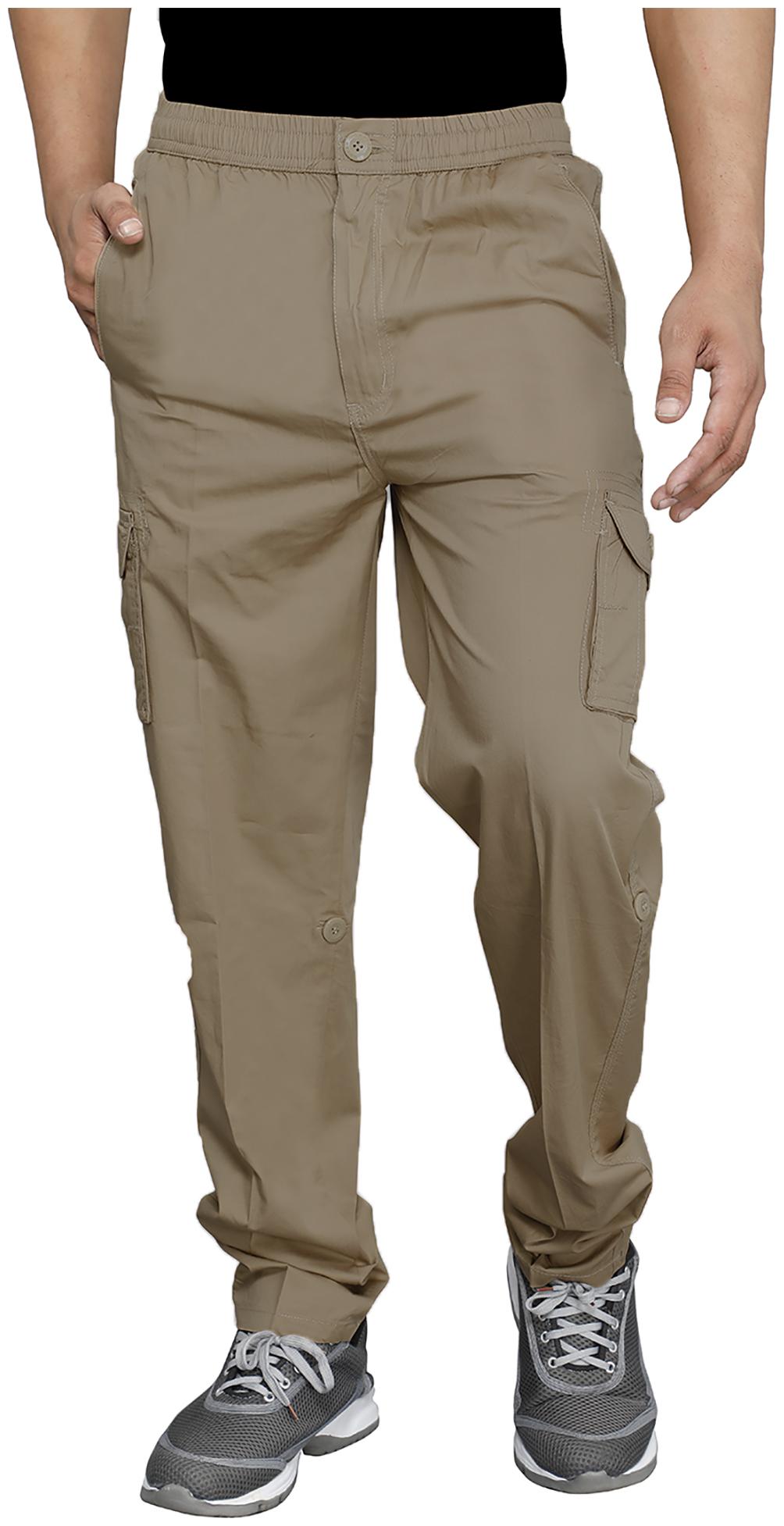 

Sapper Men Grey Solid Regular fit Cargos