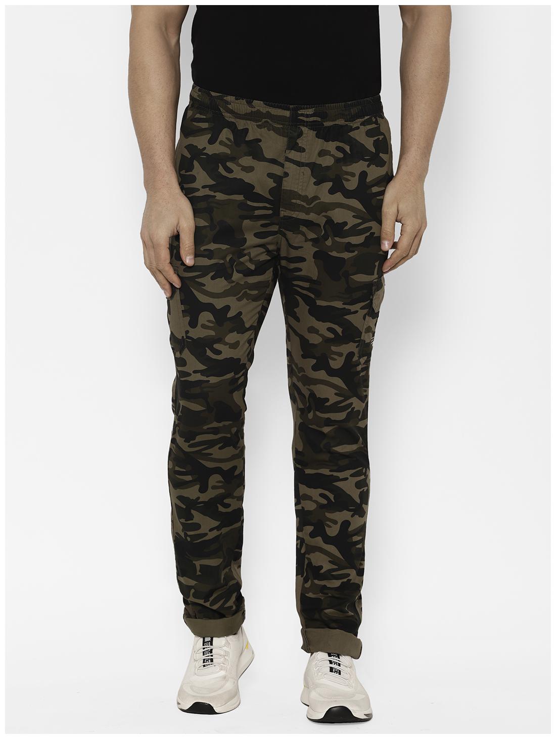 

Sapper Men Beige Camouflage Slim fit Cargos