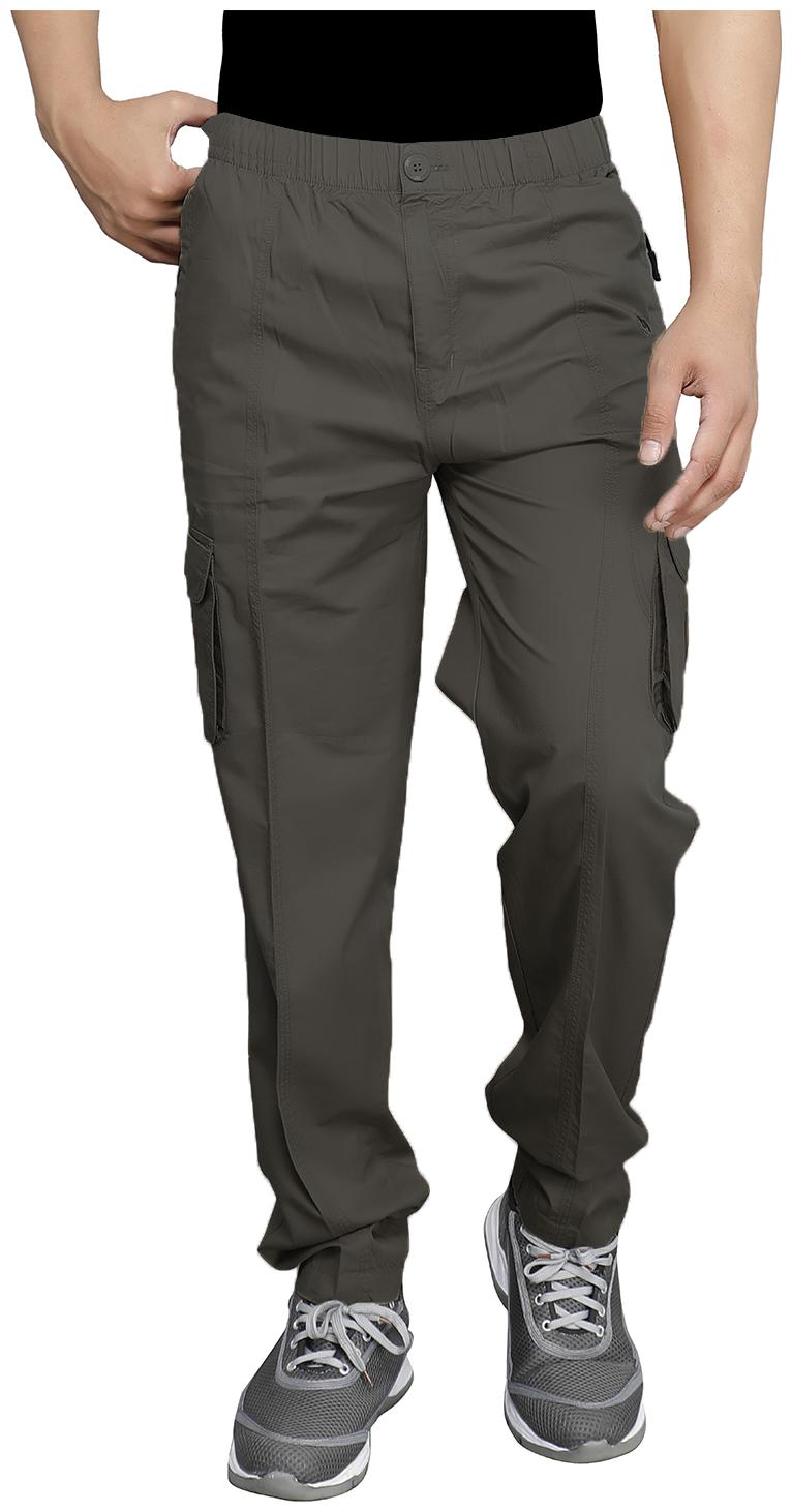 

Sapper Men Grey Solid Regular fit Wrinkle free Cargos