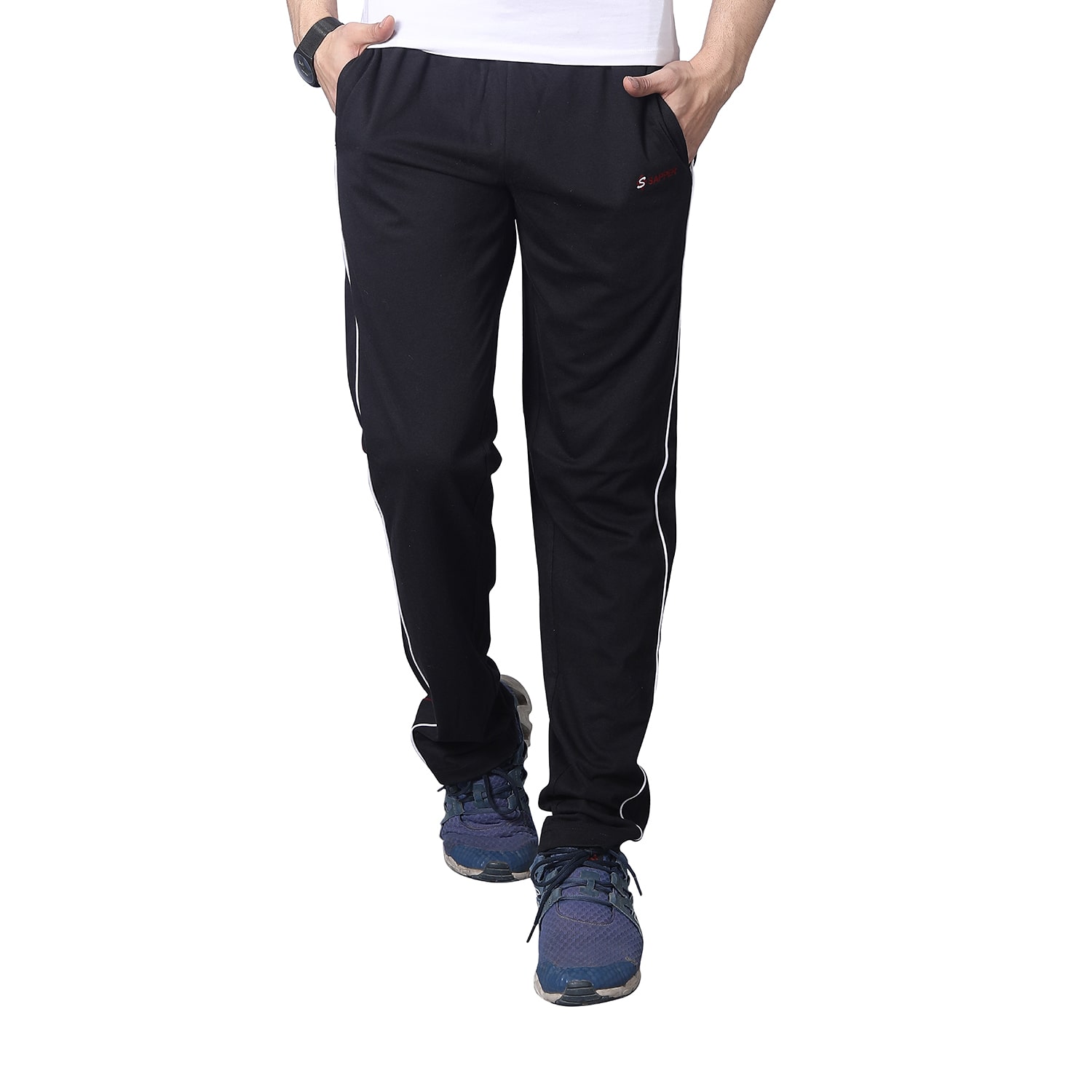 

Sapper Men Black Solid Regular fit Track pants