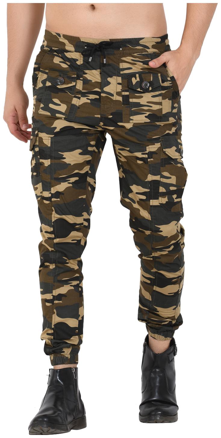 

Sapper Men Yellow Camouflage Slim fit Cargos