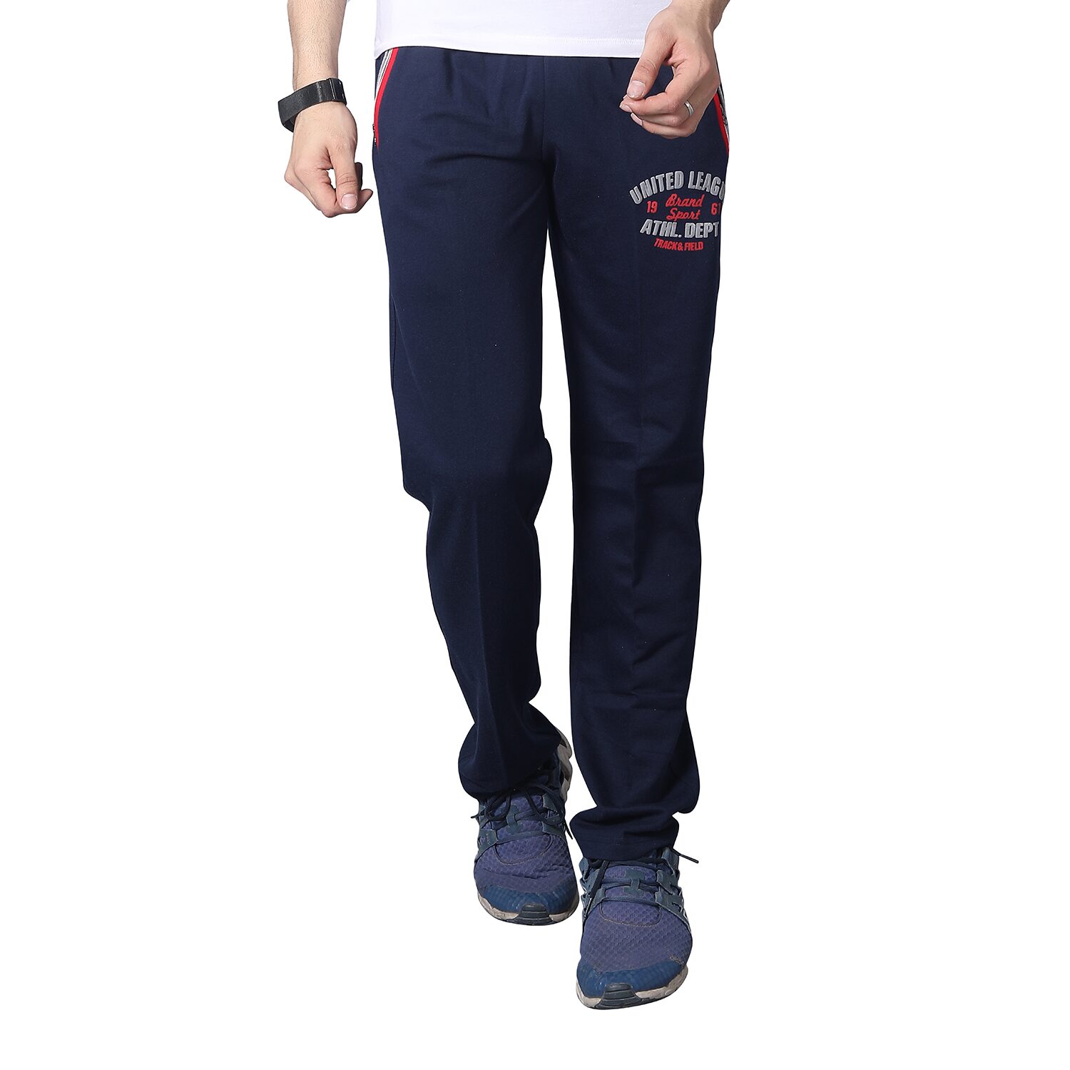 

Sapper Men Blue Solid Regular fit Track pants