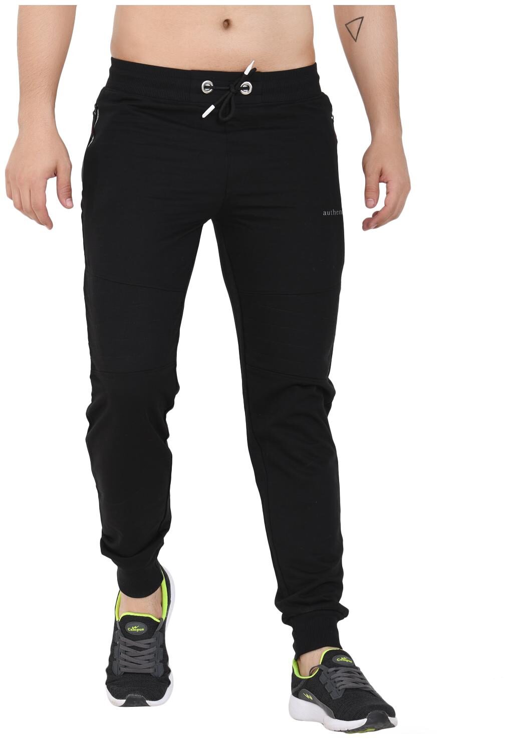 

Sapper Men Cotton Lycra Slim Fit Track Pants Black color