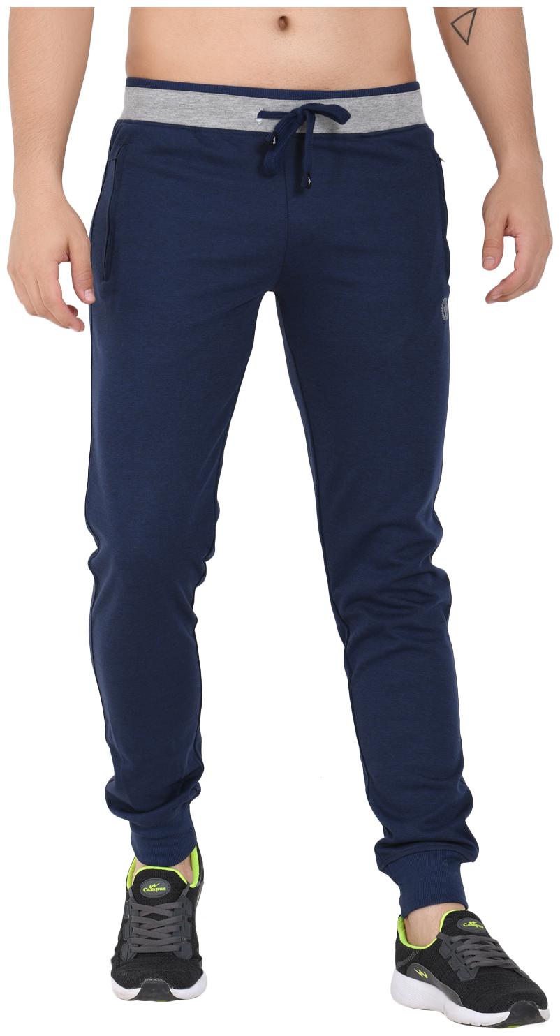 

Sapper Men Cotton Lycra Slim Fit Track Pants Blue color