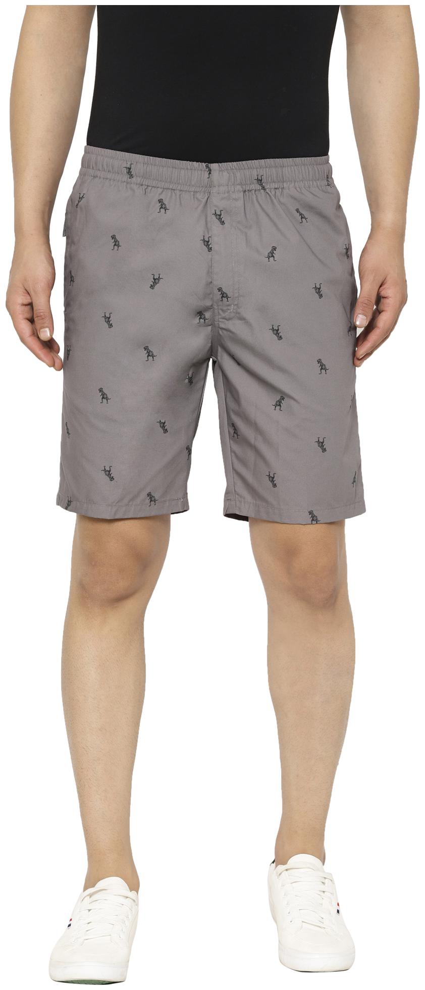 

Sapper Men Grey Slim Fit Regular Shorts