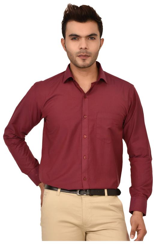 

Sapper Men Slim fit Formal Shirt - Maroon