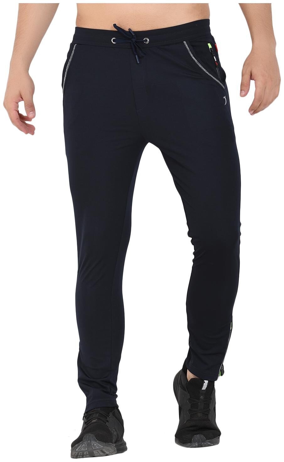 

Sapper Men Polyester Slim Fit Track Pants Navy Blue color