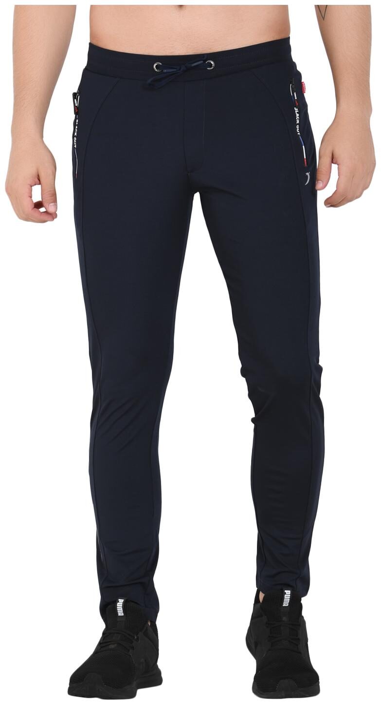 

Sapper Men Polyester Slim Fit Track Pants Navy Blue color