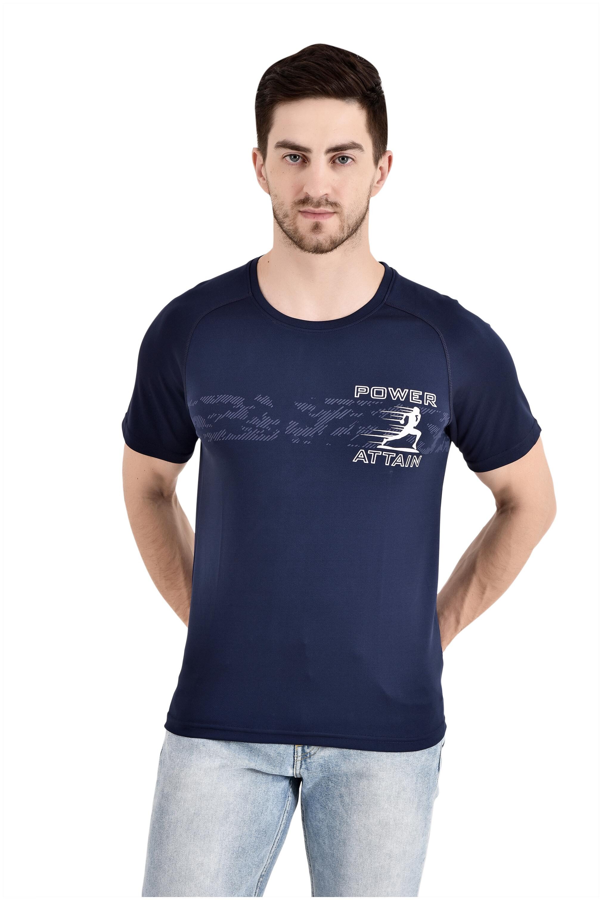 

Sapper Men Navy blue Slim fit Polyester Round neck T-Shirt - Pack Of 1