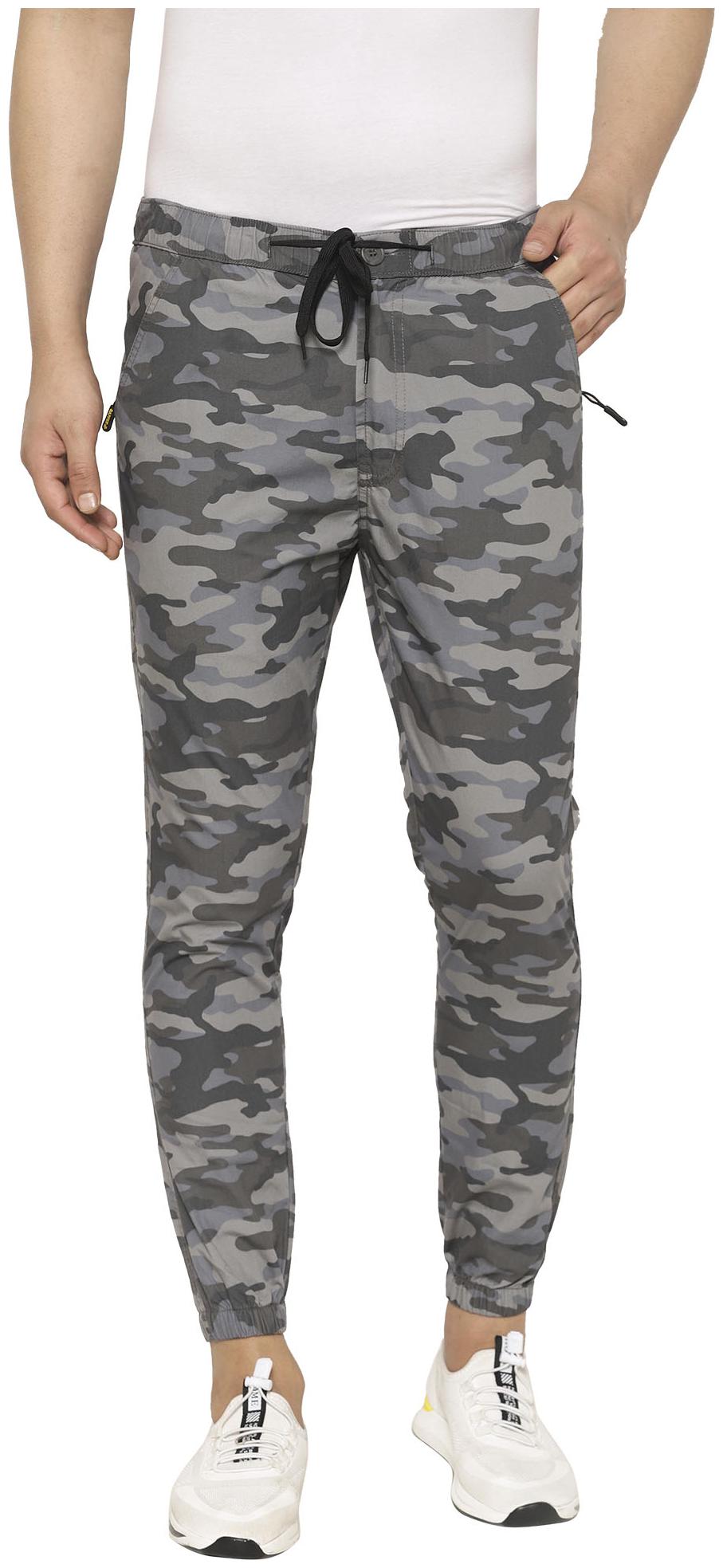 

Sapper Men Grey Camouflage Slim fit Joggers