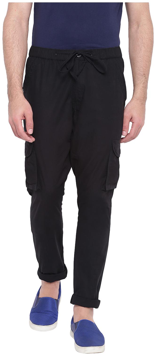 

Sapper Men Black Solid Slim fit Track pants