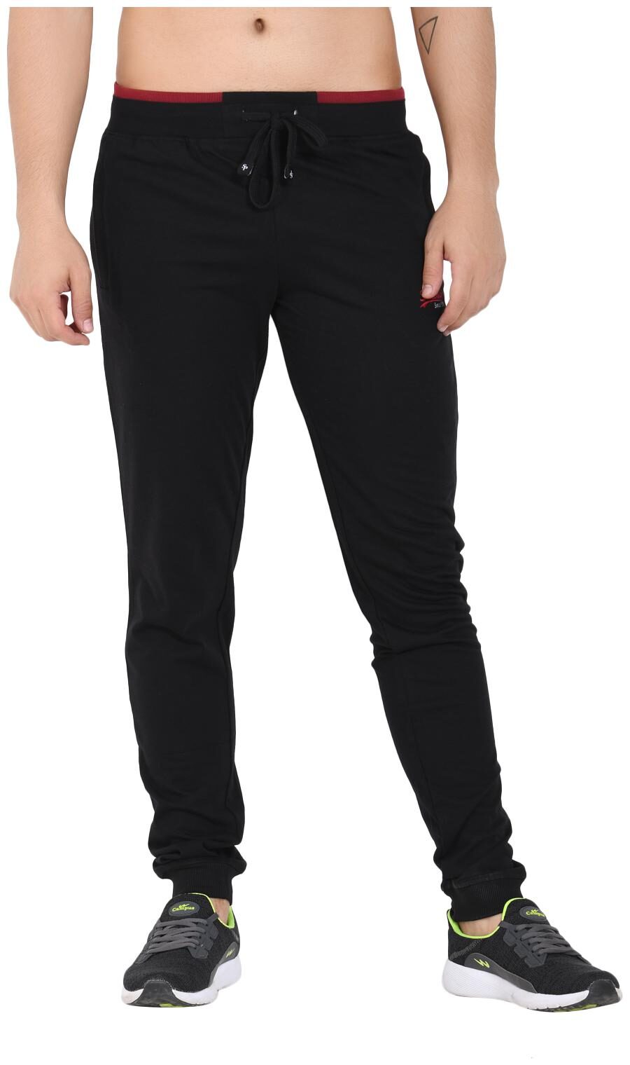 

SAPPER mens regular jogger track pants slim fit(BLACK 3X-LARGE)