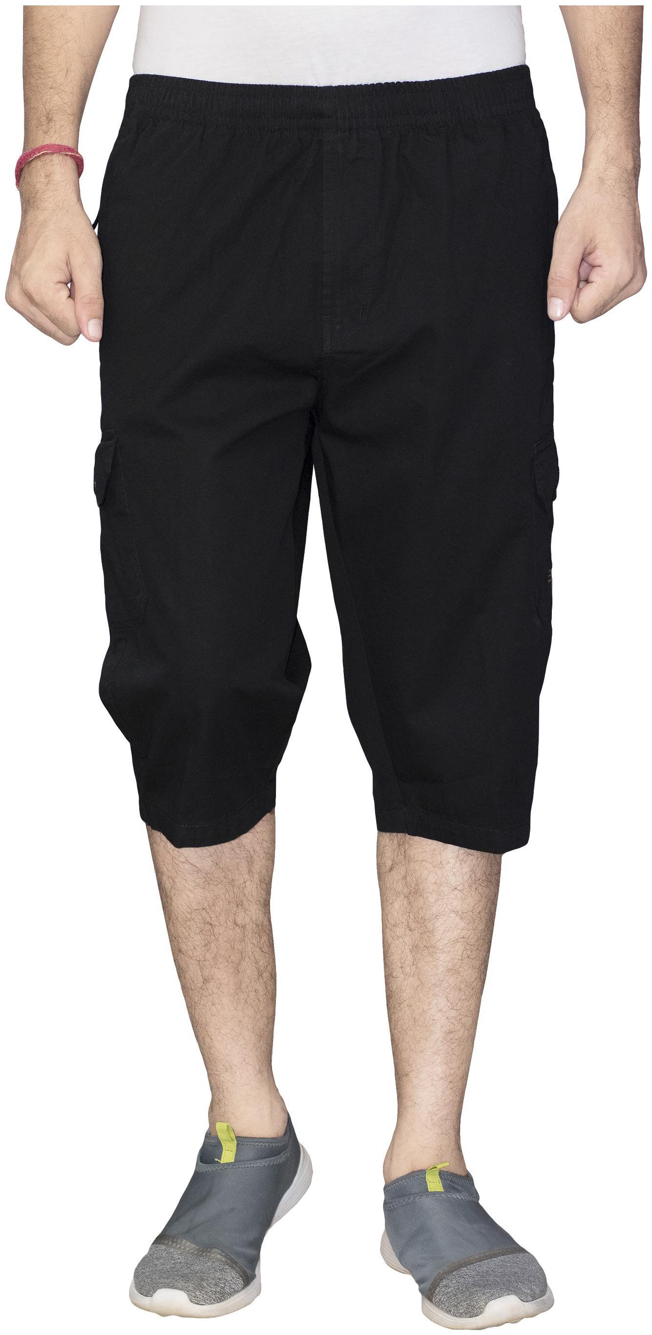 

Sapper Men Black Regular Fit Regular Shorts
