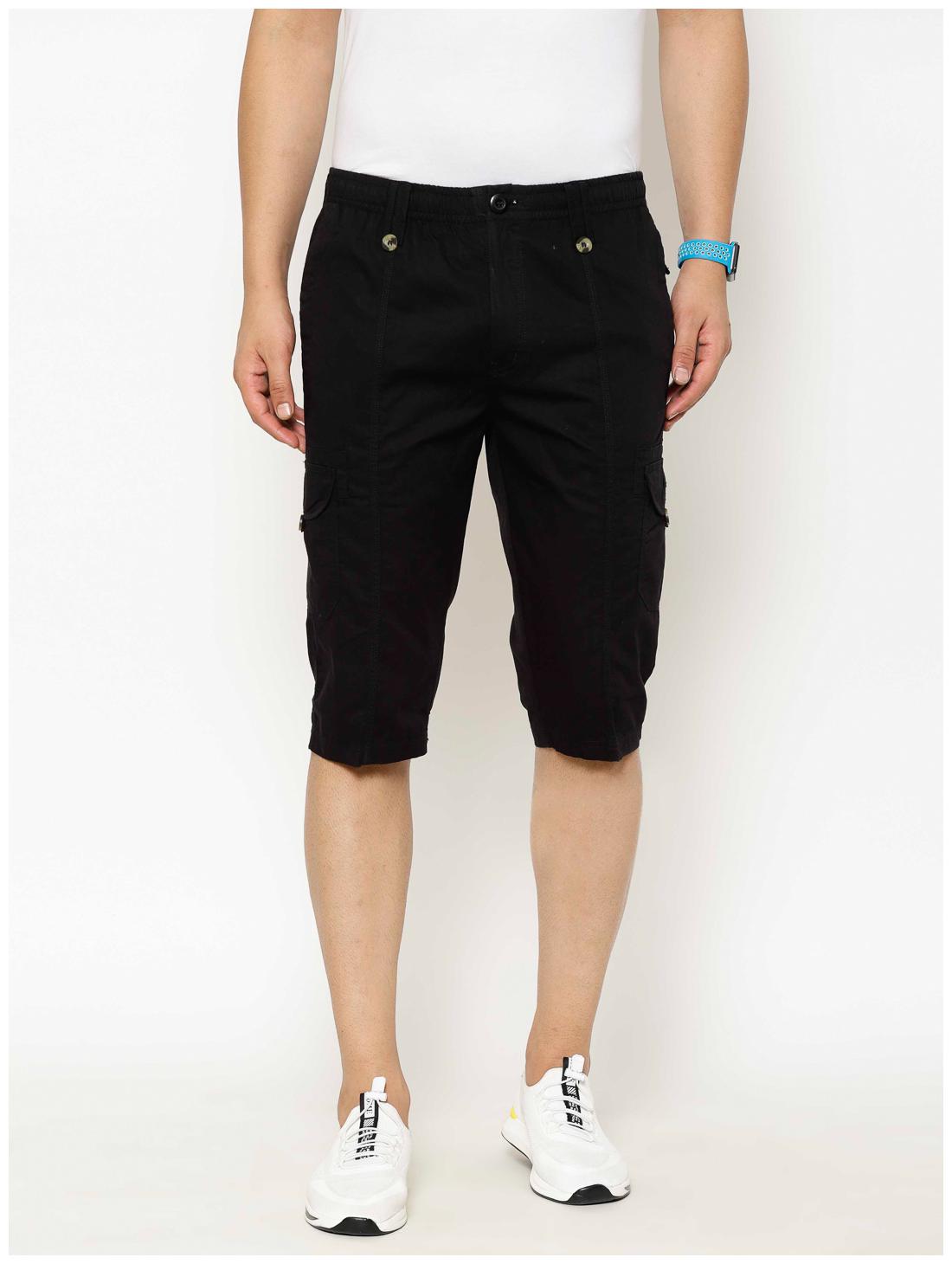 

Sapper Men Black Regular Fit Regular Shorts