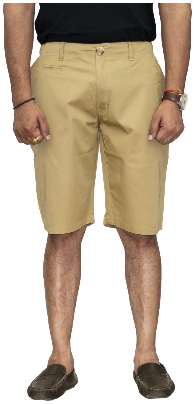 

Sapper Men Beige Regular Fit Cargo Shorts
