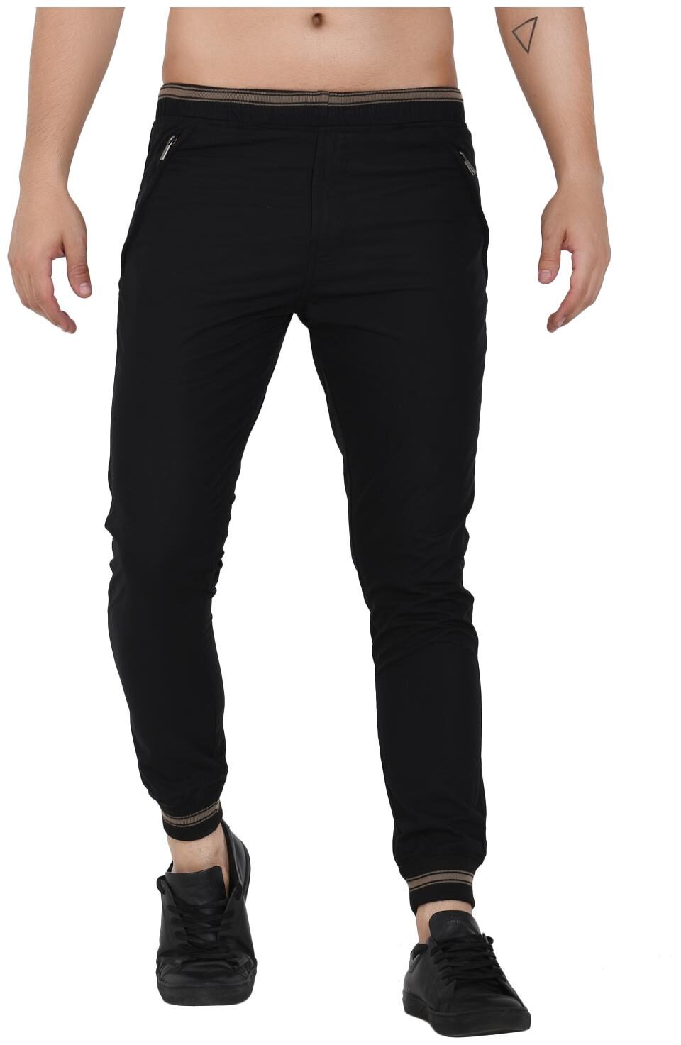 

Sapper Men Black Solid Regular fit Track pants