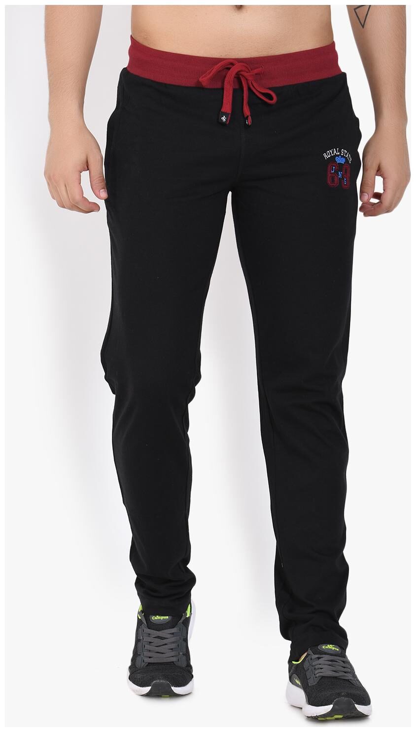 

Sapper Men Black Solid Regular fit Track pants