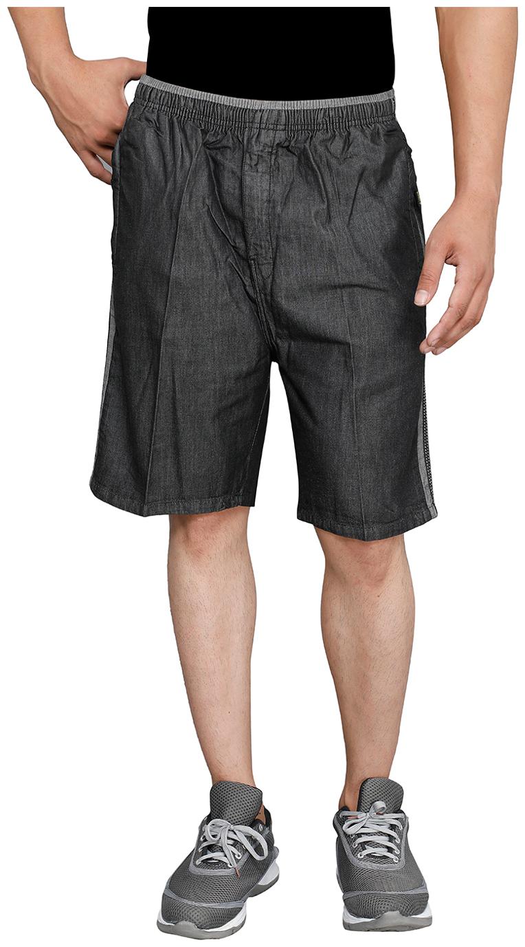 

Sapper Men Black Regular Fit Denim Shorts