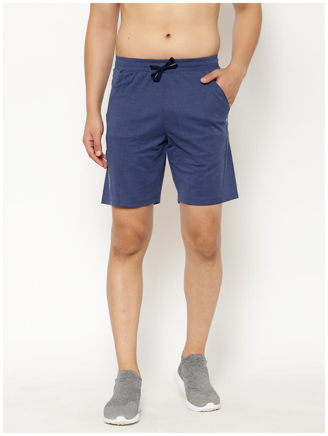 

Sapper Mens Polyester Blue Slim Fit Solid Sports Shorts