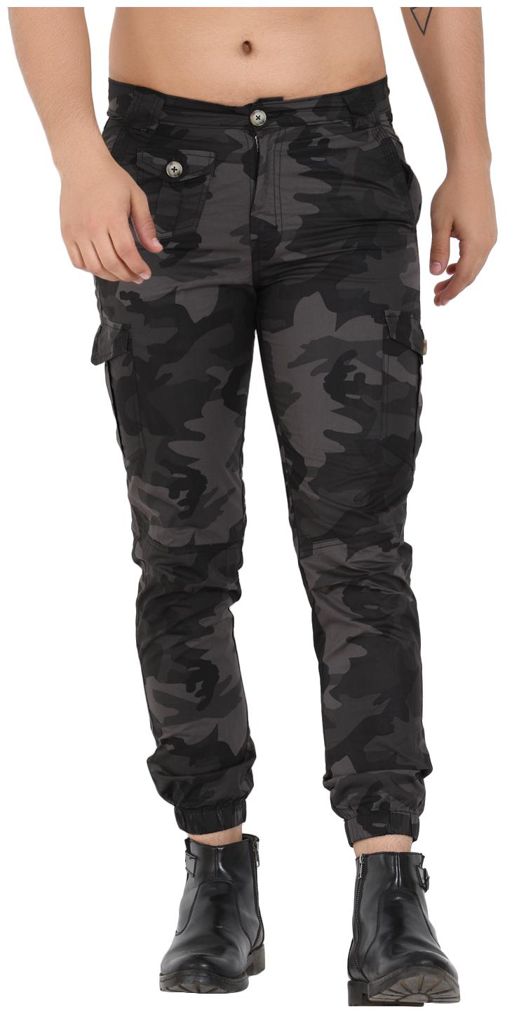 

Sapper Men Black Camouflage Slim fit Cargos