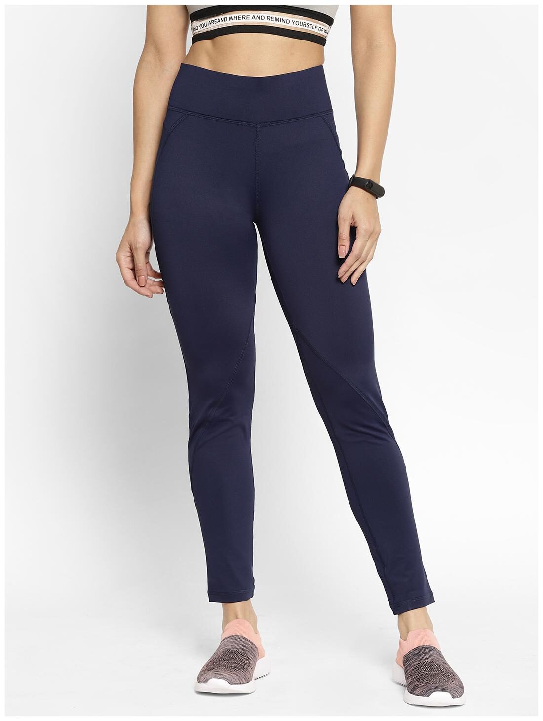 

Sapper Women Slim fit Polyester Solid Track pants - Blue