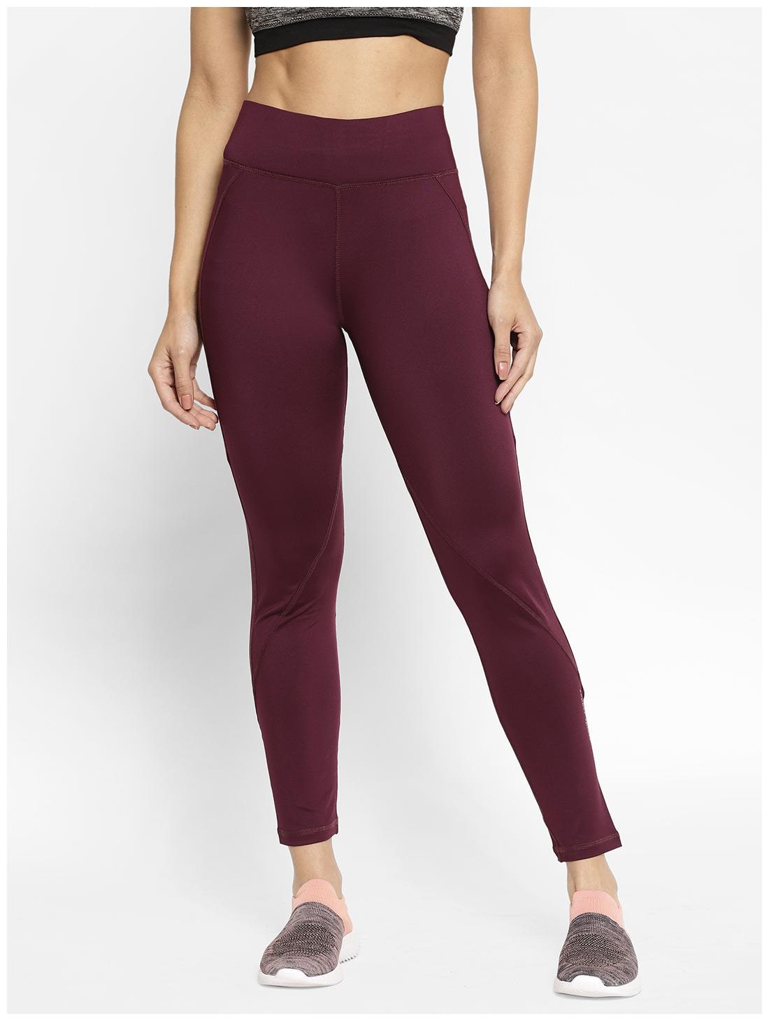 

Sapper Women Slim fit Polyester Solid Track pants - Maroon
