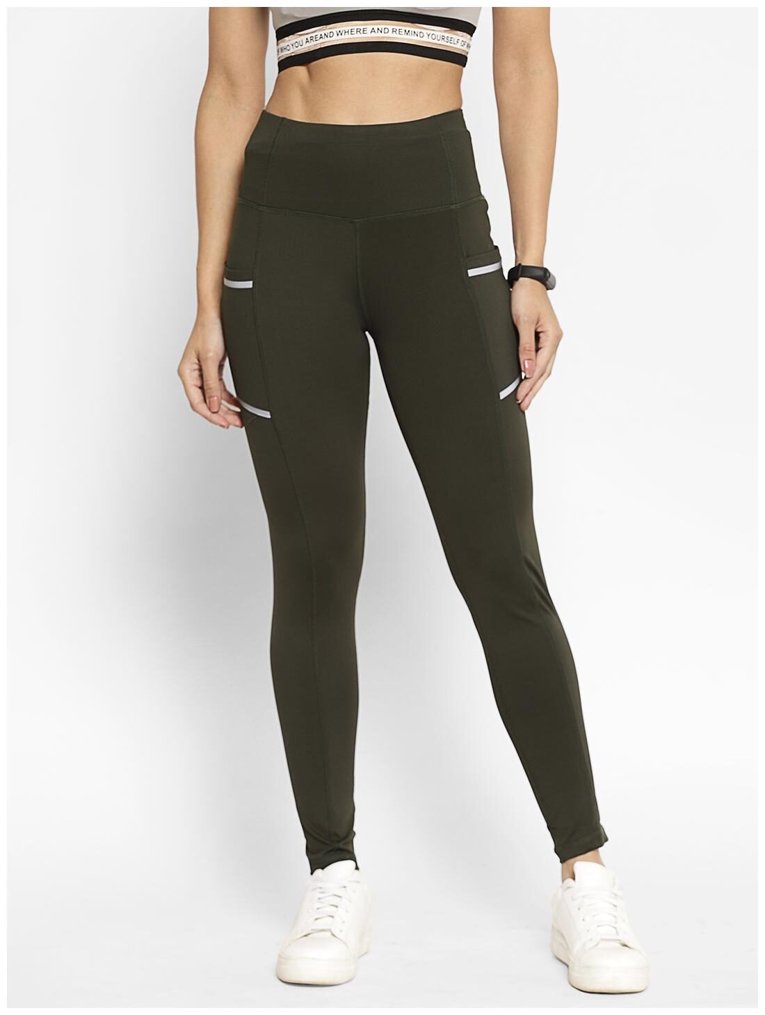 

Sapper Women Slim fit Polyester Solid Track pants - Green