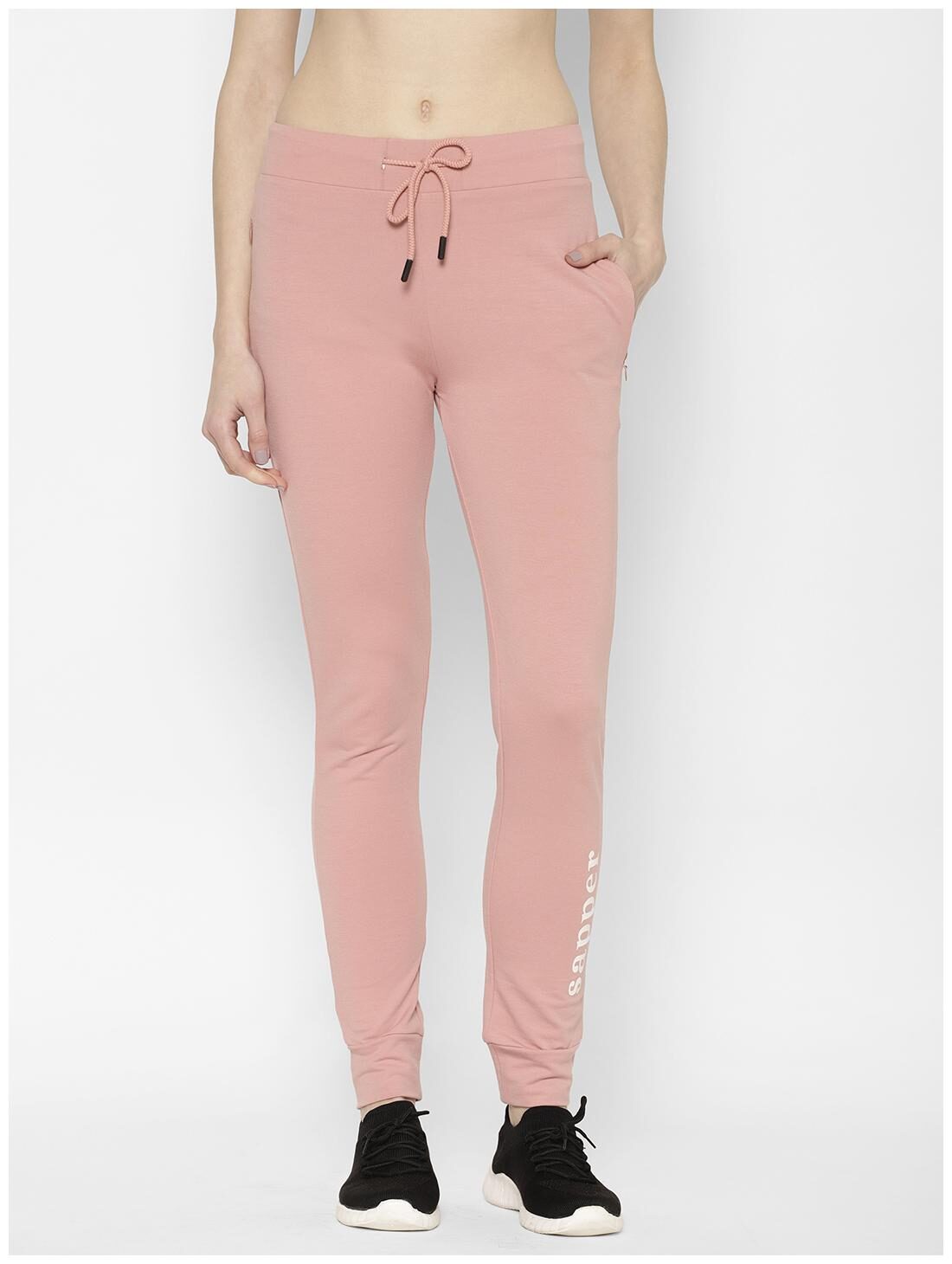 

Sapper Women Slim fit Cotton Solid Track pants - Pink