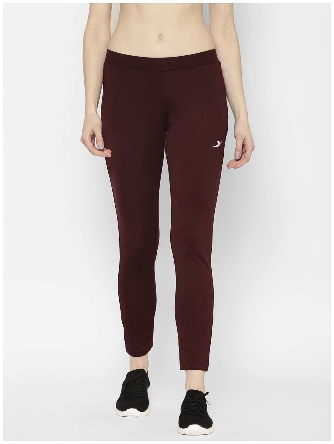 

Sapper Women Slim fit Polyester Solid Track pants - Wine