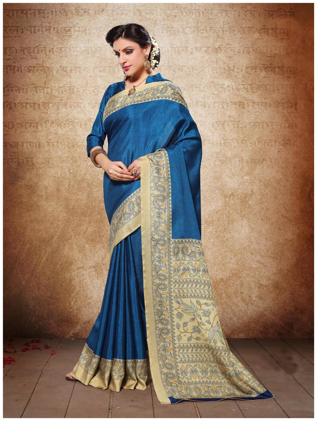

Saree Mall Brown Solid Universal Regular Saree With blouse