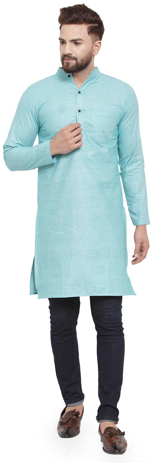 

Sayesha Men Blue Regular Fit Kurta