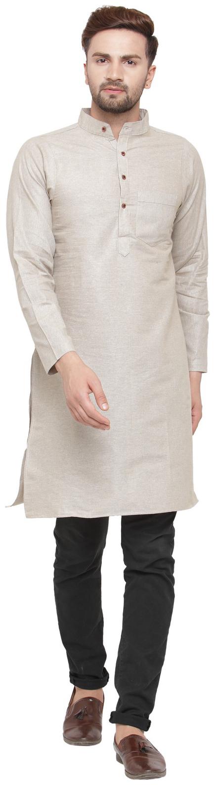 

Sayesha Men Brown Regular Fit Kurta