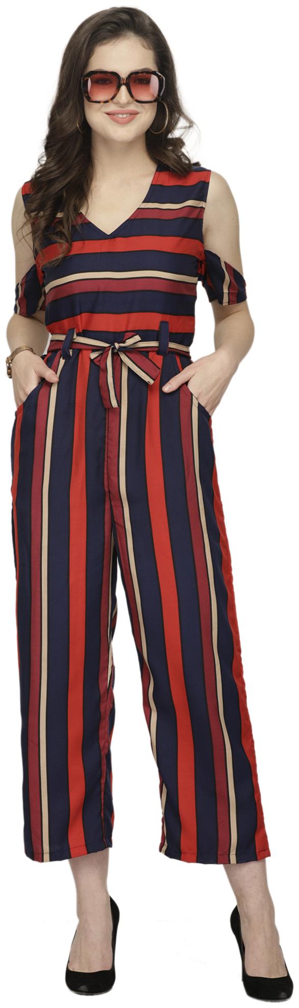 

Sayesha Striped Jumpsuit - Multi