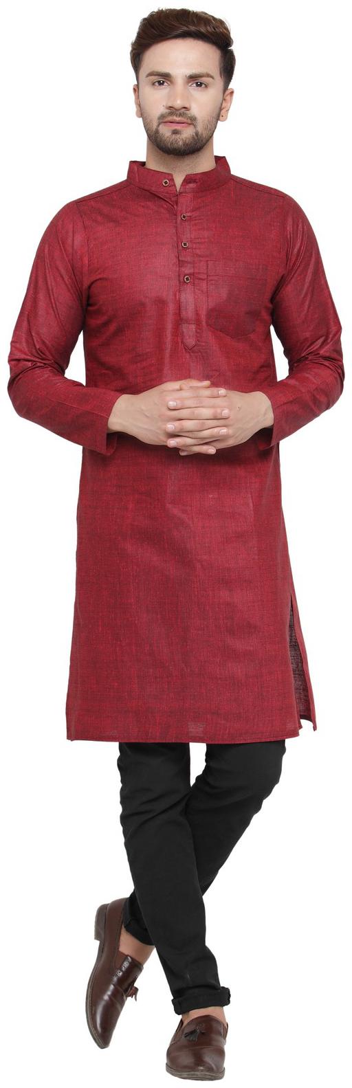 

Sayesha Men Maroon Regular Fit Kurta