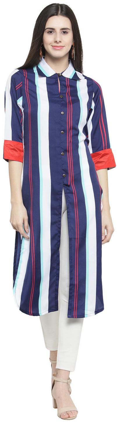 

Sayesha Women Multi Striped Straight Kurta